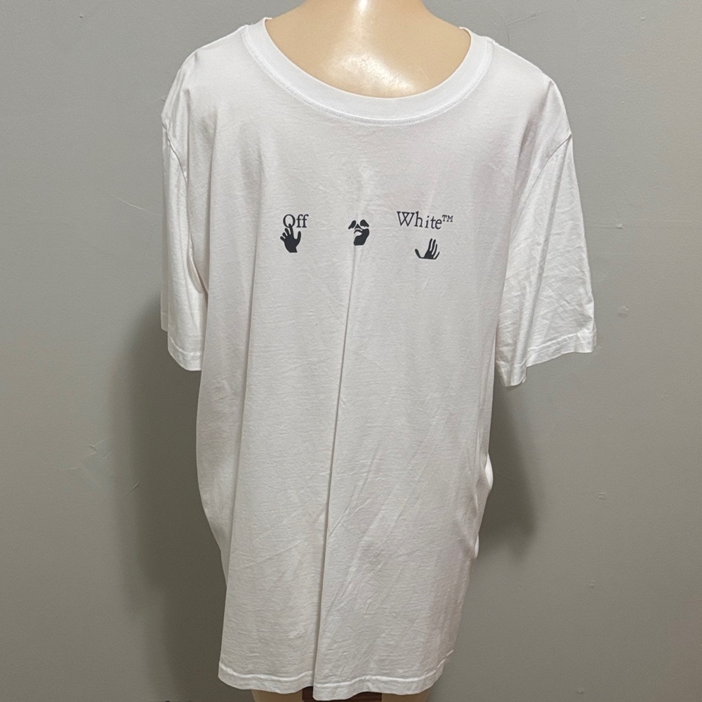 Off-White Men's White Short Sleeve Tee